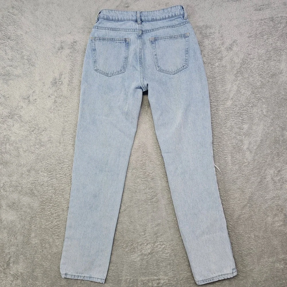 Adika Distressed Graphic‎ Jeans Y2K-Inspired Grunge Denim Juniors S W25 x L29